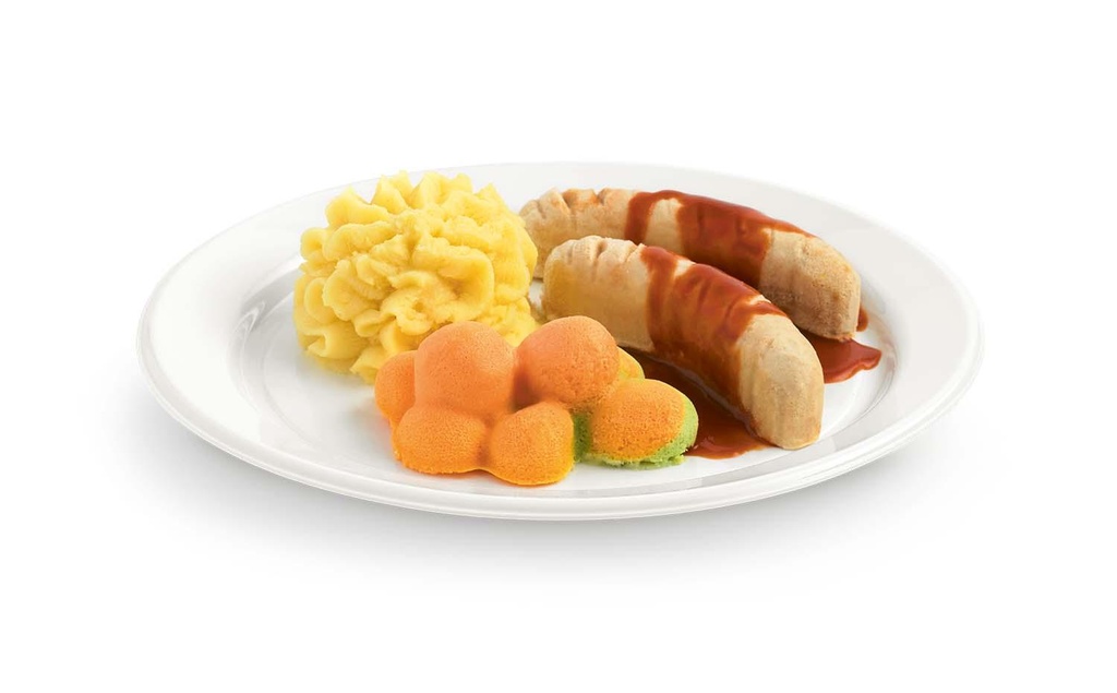 Püriert: Bratwurst