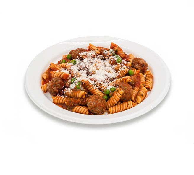 Fusilli mit Rindfleischbällchen